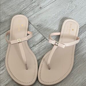 New!! Kate Spade Penny Nude leather sandals